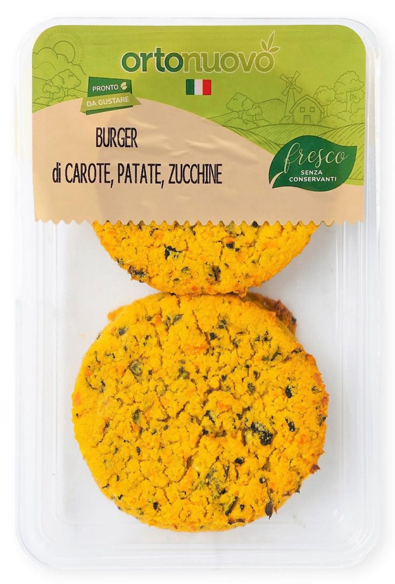 Ortonuovo Burger di Carote, Patate e Zucchine 200 g