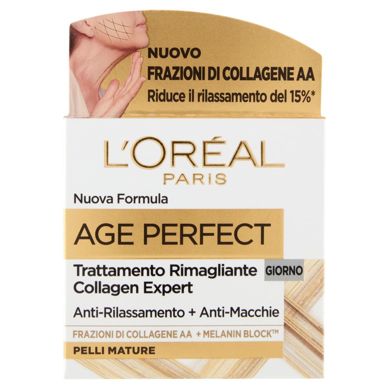 L'Oréal Paris Age Perfect, Crema Viso Re-idratante per Pelli Mature, 50 ml