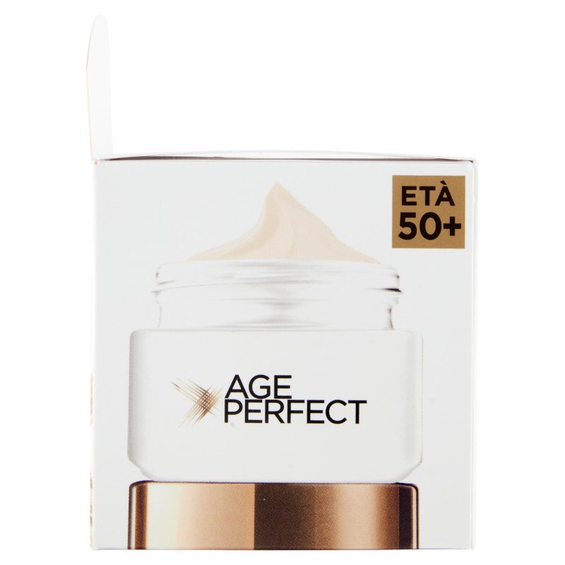 L'Oréal Paris Age Perfect, Crema Viso Re-idratante per Pelli Mature, 50 ml