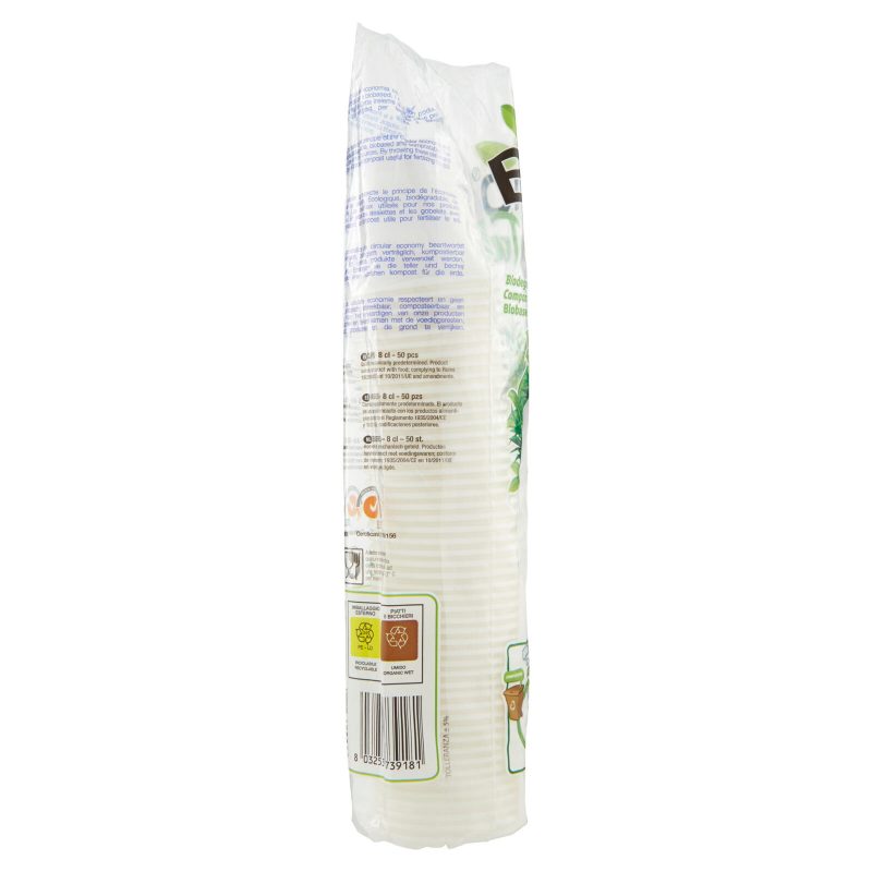 Bio Table Bicchieri 8 cl. Compostable 50 pz