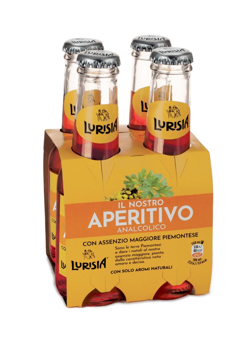 Lurisia il Nostro Aperitivo Analcolico con Assenzio Maggiore Piemontese 4 x 150 ml