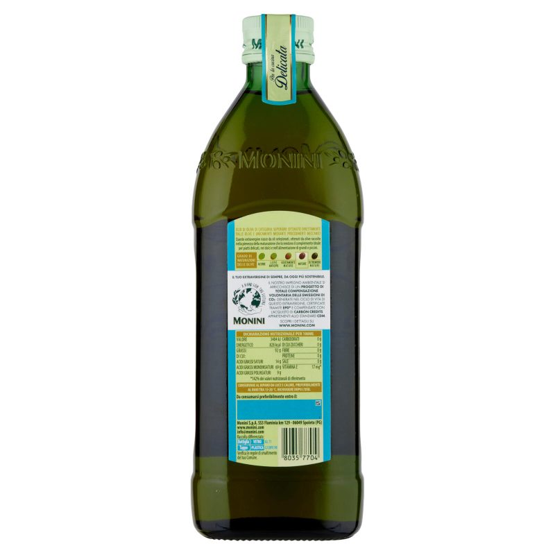 Monini per la cucina Delicata Olio Extra Vergine di Oliva 750 ml