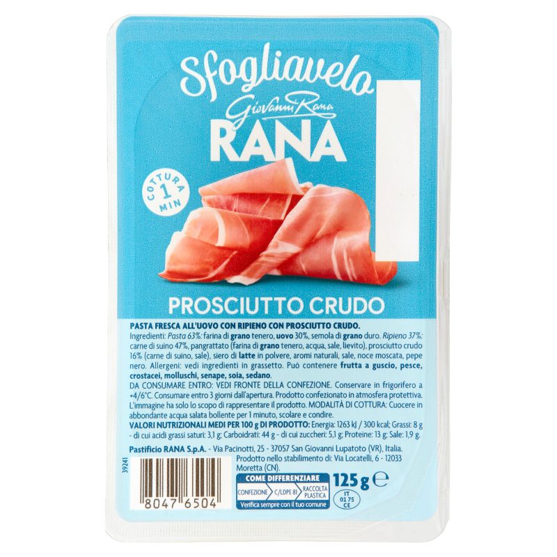 Giovanni Rana Sfogliavelo Prosciutto Crudo 125 g