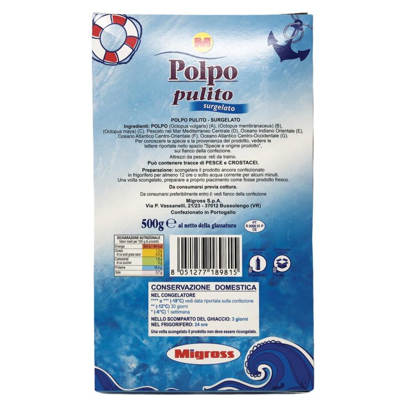 Migross Polpo pulito 500 g