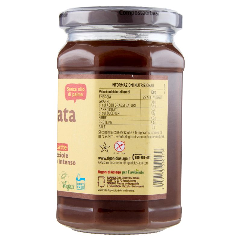 Rigoni di Asiago Nocciolata la Dark Senza Latte 325 g