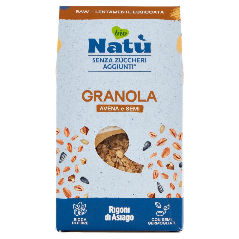 Rigoni di Asiago Natù Senza Zuccheri Aggiunti° Granola Avena e Semi bio 250 g