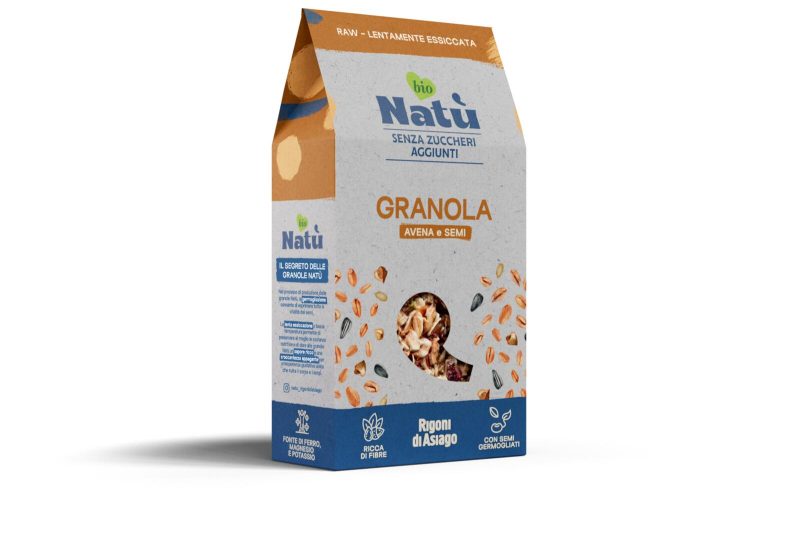 Rigoni di Asiago Natù Senza Zuccheri Aggiunti° Granola Avena e Semi bio 250 g