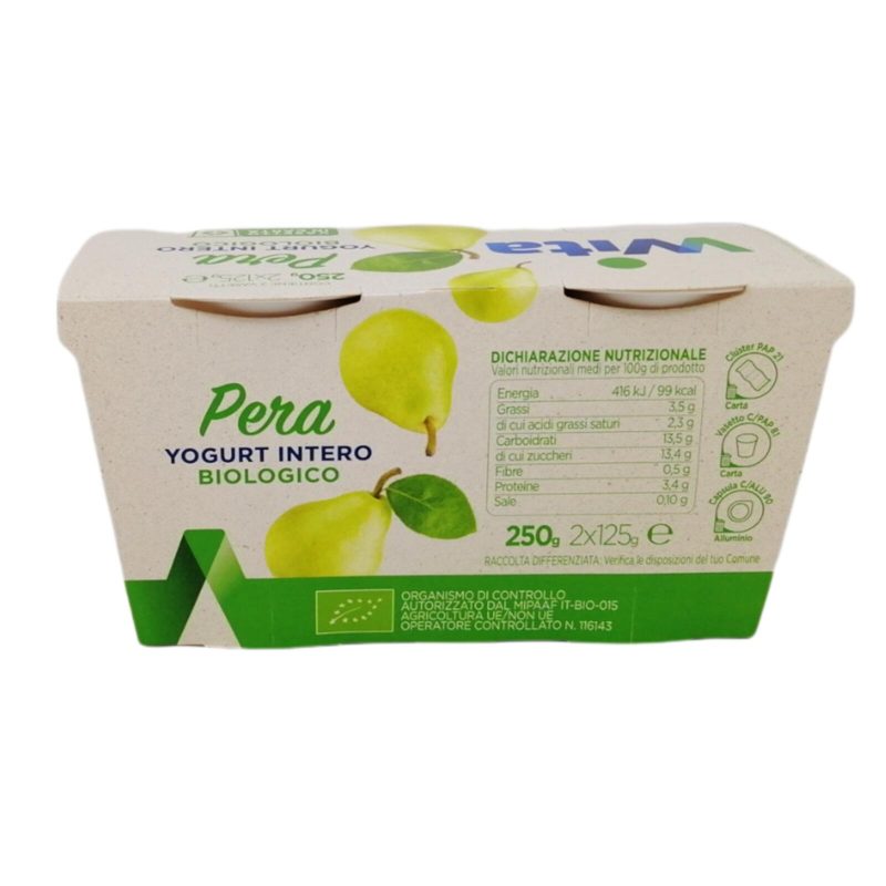 Wita Bio Yogurt Intero Pera 2x125 g