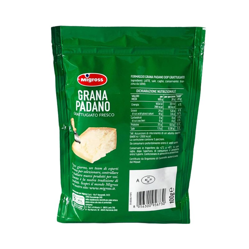 Migross Grana Padano DOP grattugiato 100 g