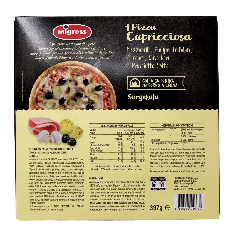 Migross Pizza capricciosa 397 g