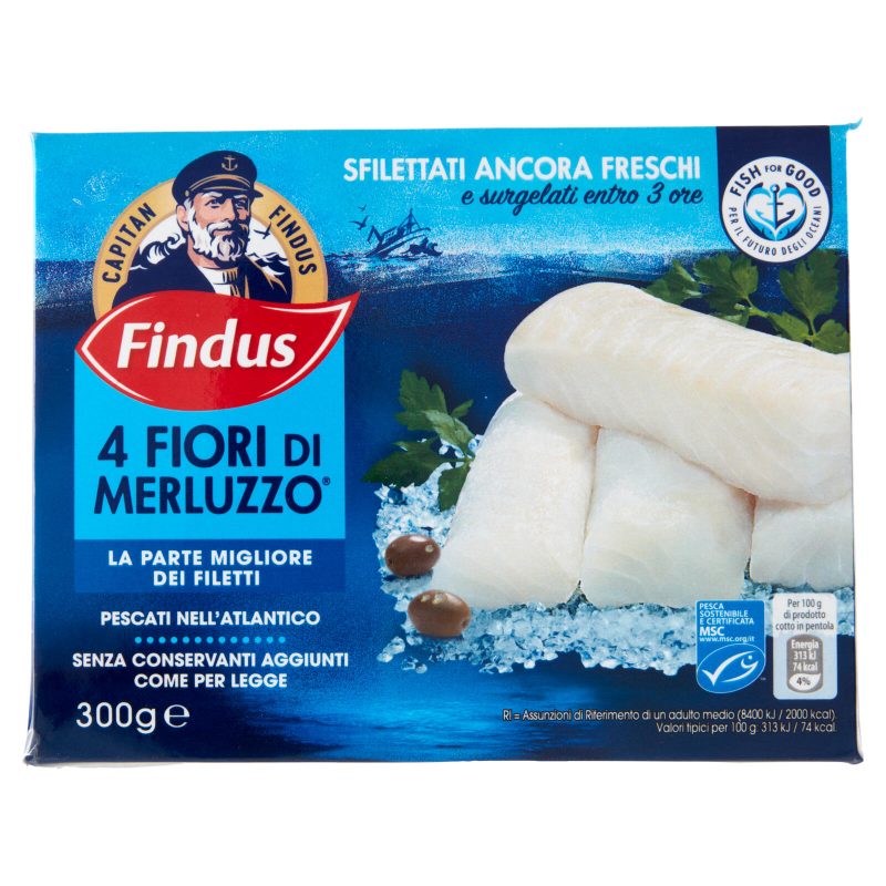 Capitan Findus 4 Fiori di Merluzzo 300 g