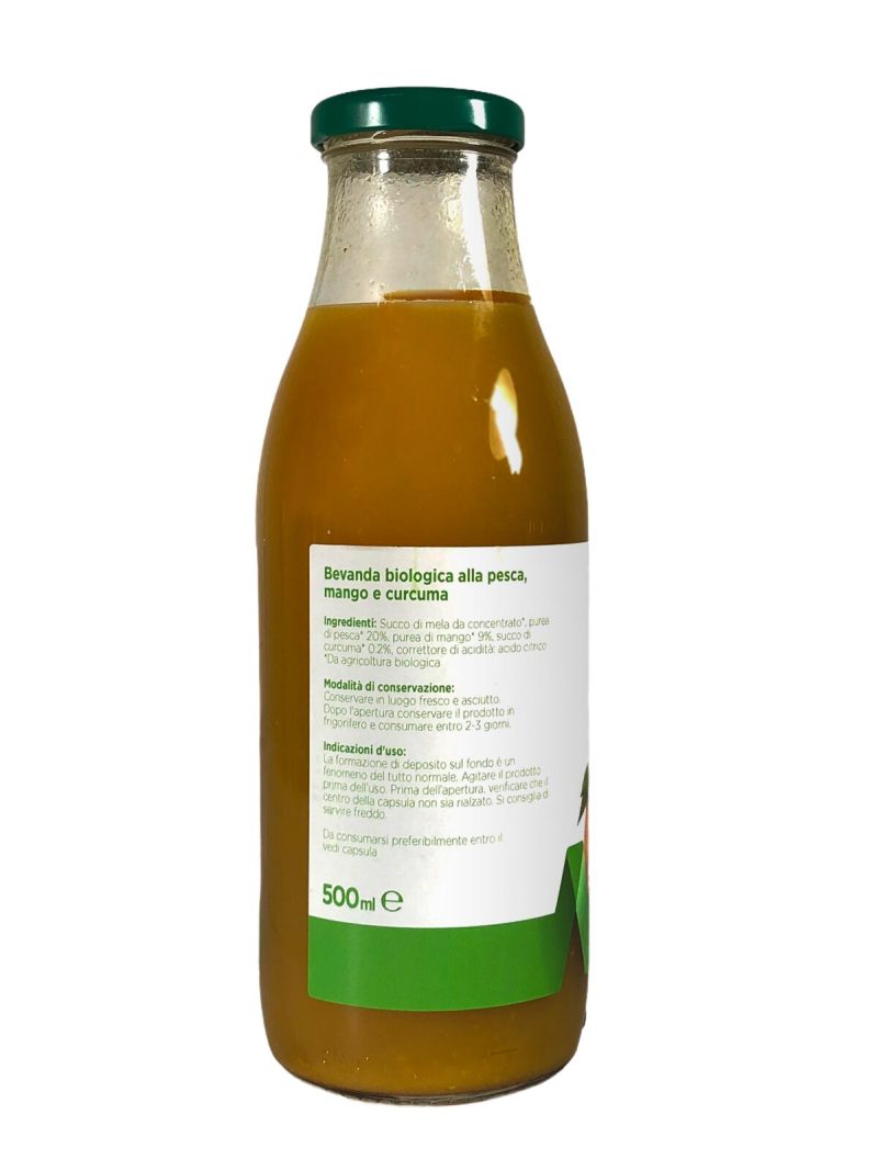 Wita Bio Bevanda Pesca, Mango e Curcuma 500 ml