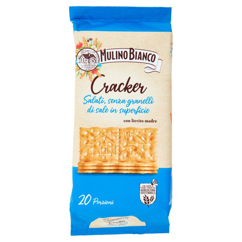 Mulino Bianco Cracker non Salati con Farina Sostenibile 500 g