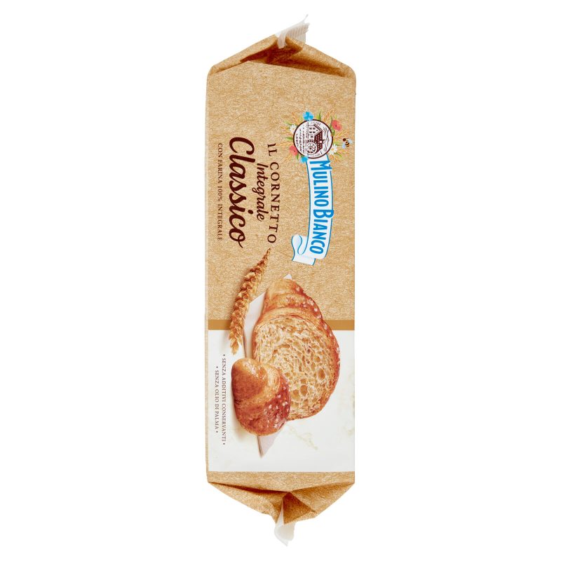 Mulino Bianco Cornetti Integrali Merenda con 100% Farina Integrale 6 pezzi 240g