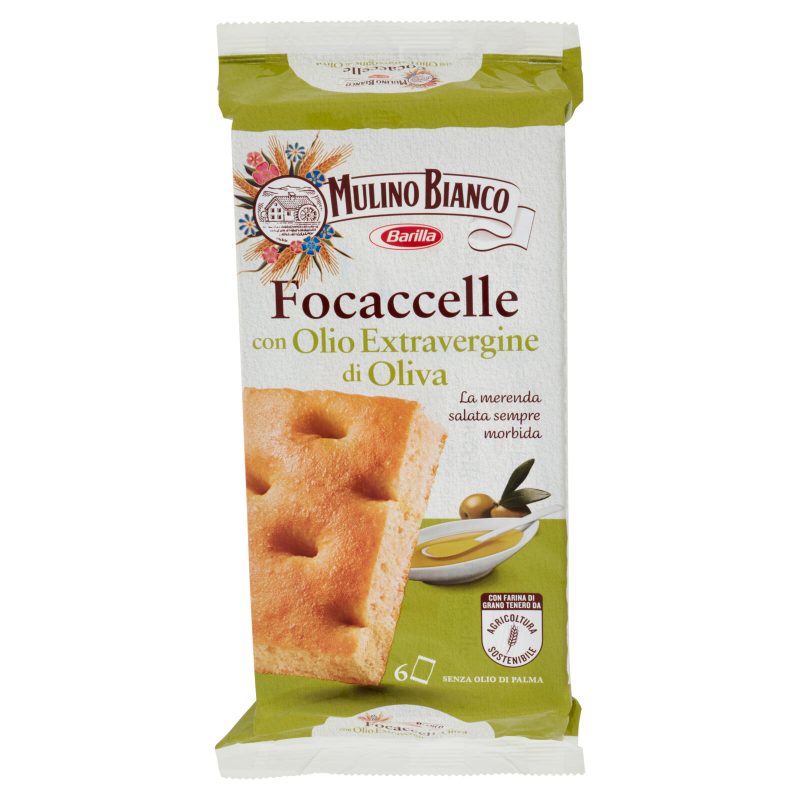 Mulino Bianco Focaccelle all'Olio Extra Vergine di Oliva Merenda Salata 198g