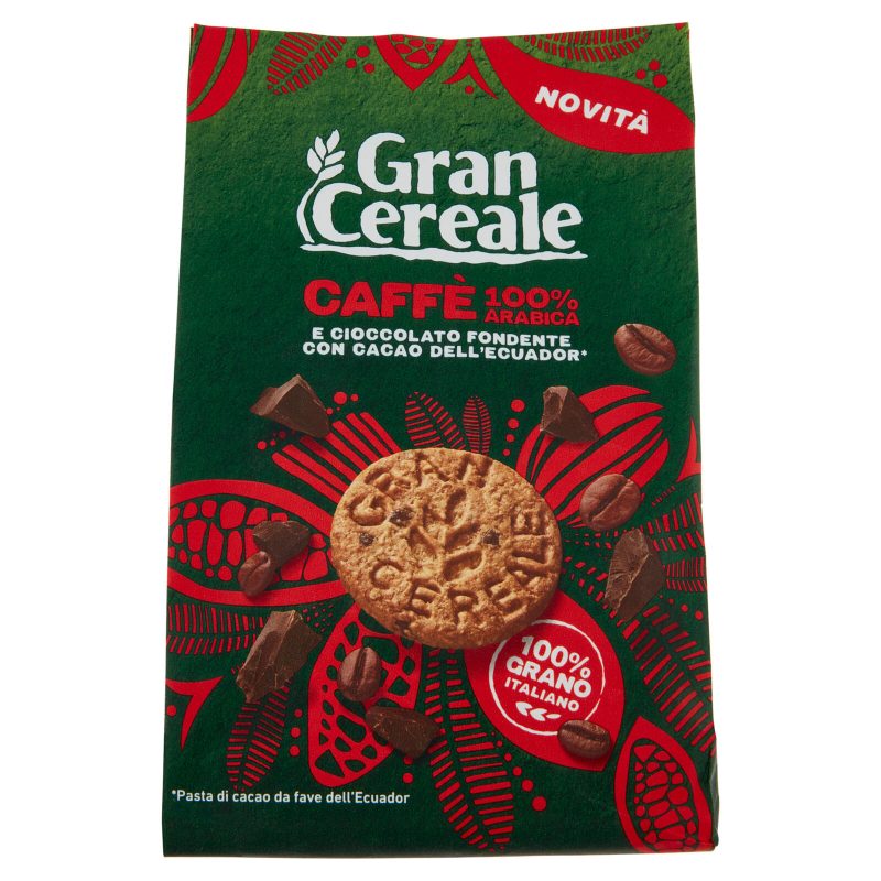 Gran Cereale Biscotti con Caffè 100% Arabica e Cioccolato Fondente 280 g