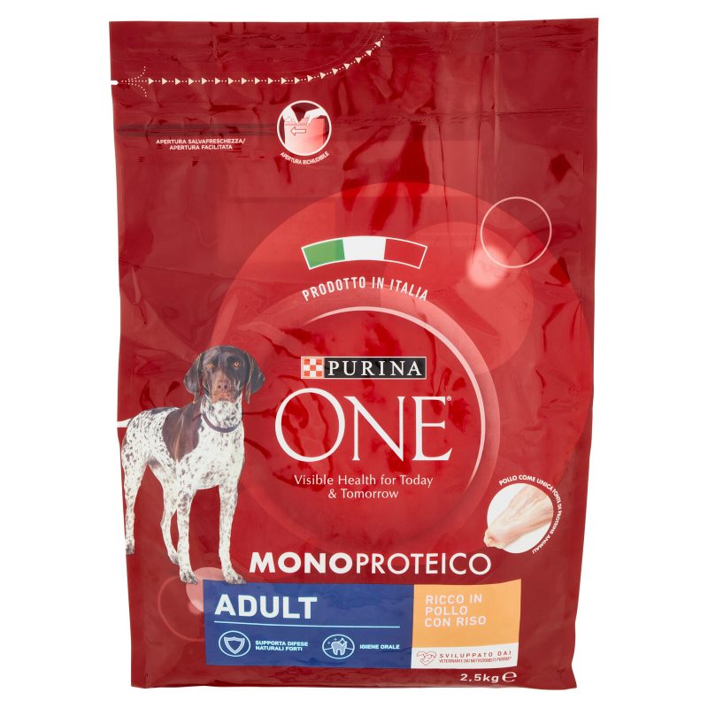 PURINA ONE Monoproteico Adult Ricco in Pollo con Riso 2,5 kg