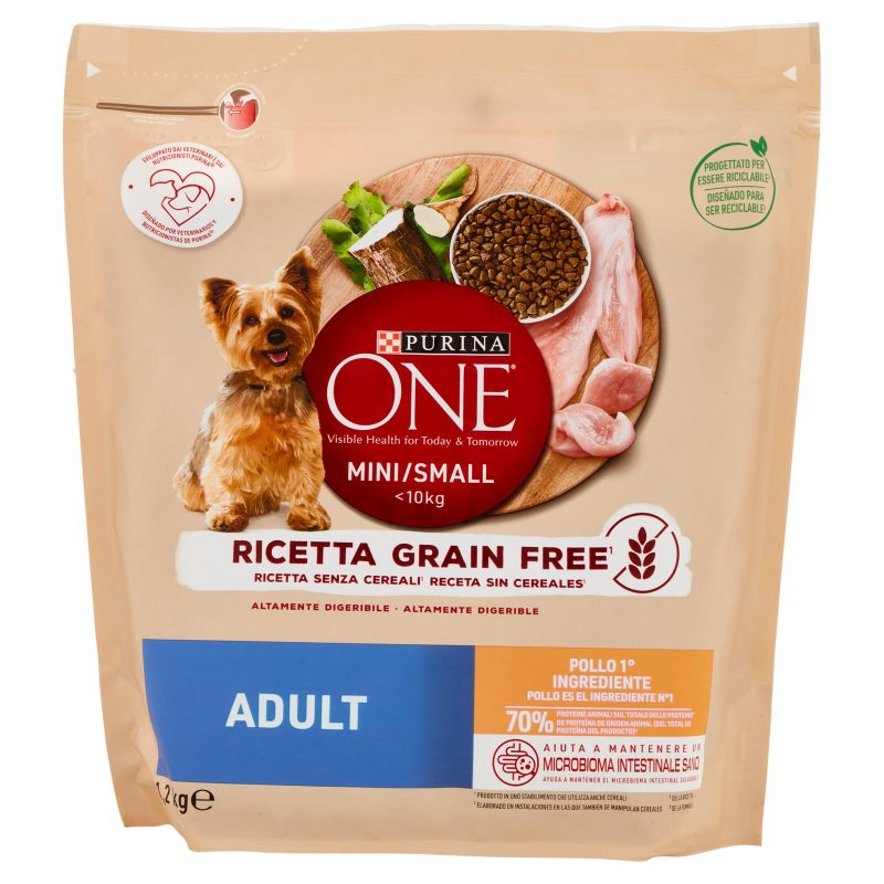 PURINA ONE Mini/Small Grain Free Adult Pollo 1,2 kg