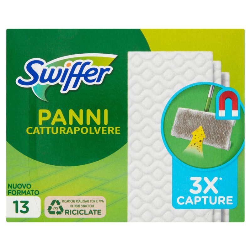 Swiffer Panni Catturapolvere per Scopa Swiffer - Ricarica 13 Panni