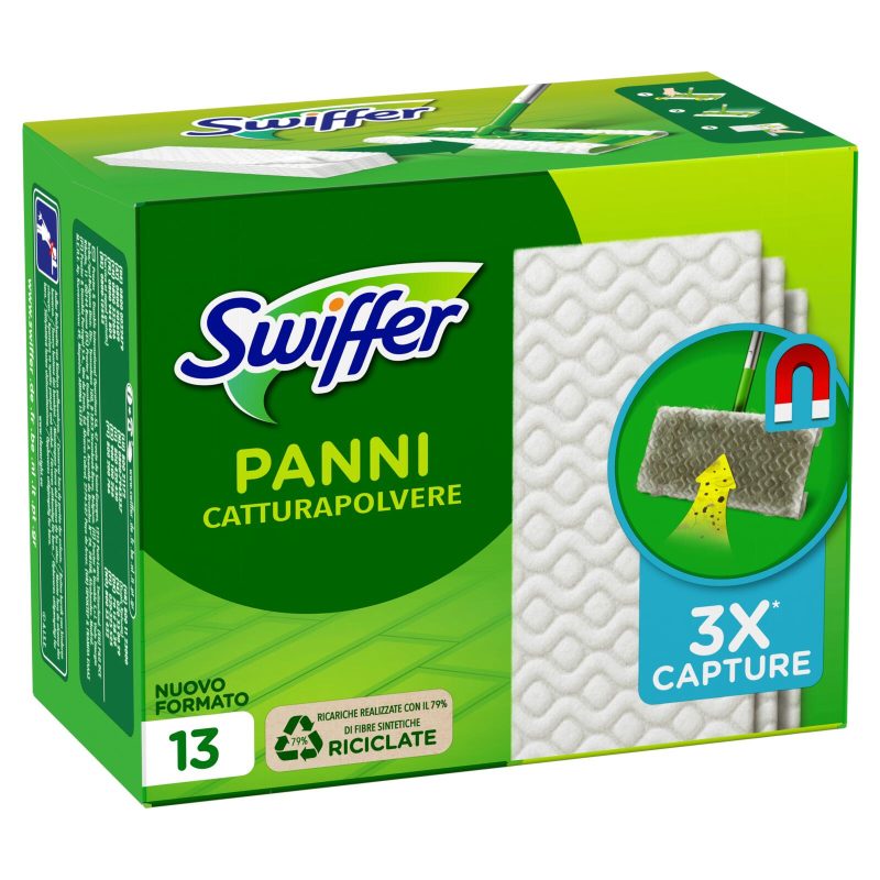 Swiffer Panni Catturapolvere per Scopa Swiffer - Ricarica 13 Panni