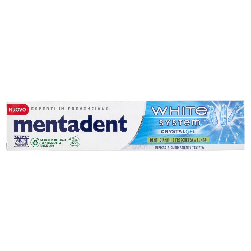 Mentadent White System Crystal Gel 75 ml