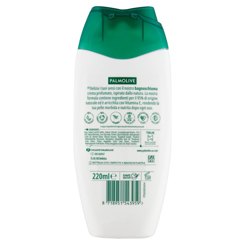 Palmolive bagnoschiuma Naturals Macadamia e Cacao idratante 220 ml