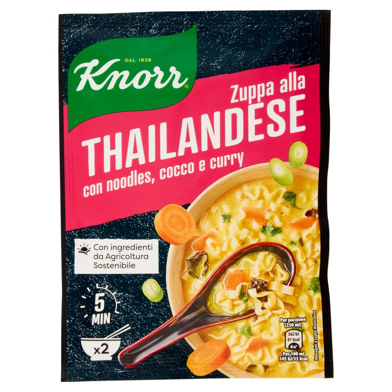 Knorr Zuppa alla Thailandese con noodles, cocco e curry 46 g