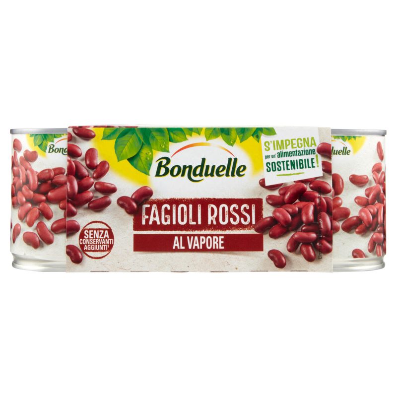 Bonduelle Fagioli Rossi al Vapore 3 x 160 g