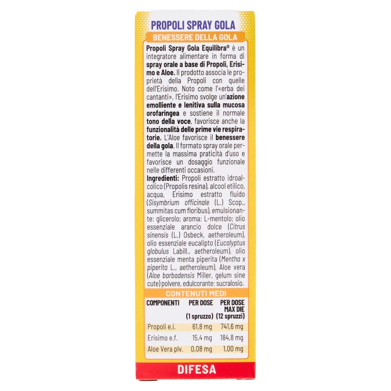 equilibra Propoli Spray Gola 20 ml