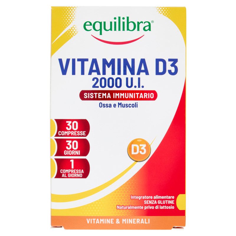 equilibra Vitamina D3 2000 U.I. Sistema Immunitario Compresse 30 x 81 mg