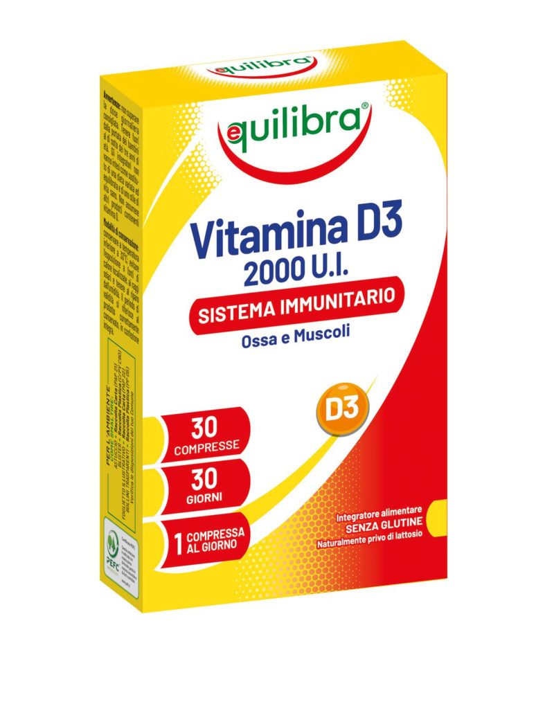 equilibra Vitamina D3 2000 U.I. Sistema Immunitario Compresse 30 x 81 mg