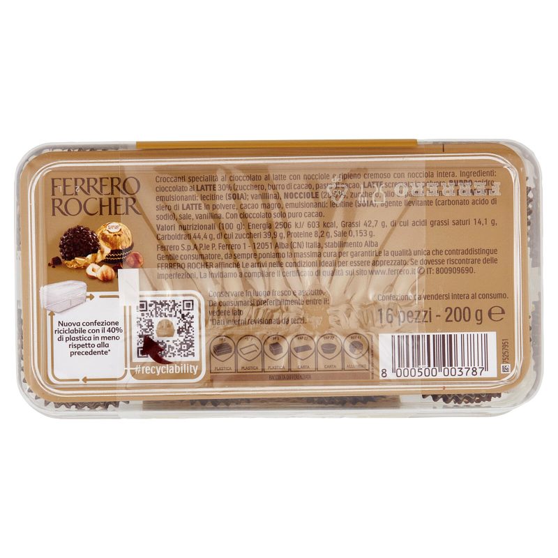 Ferrero Rocher 16 pezzi 200 g