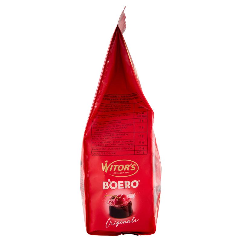 Witor's il Boero Originale Cioccolato Extra Fondente con Ciliegia Italiana 200 g