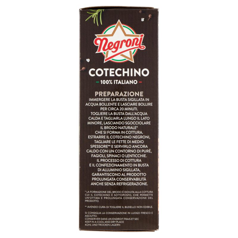 Negroni Cotechino 100% Italiano 500 g