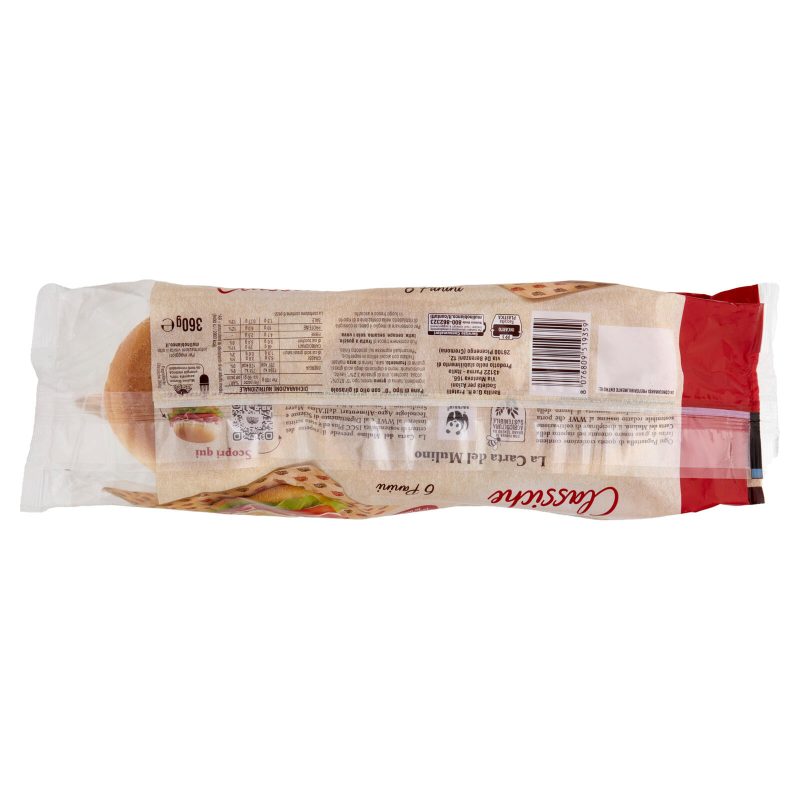 Mulino Bianco Pagnottelle Classiche 6 pezzi 360 g