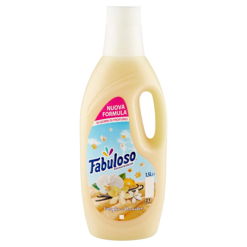 Fabuloso ammorbidente diluito Vaniglia e Orchidea 21 lavaggi 1,5L