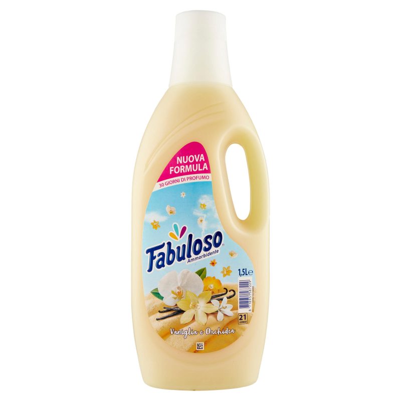 Fabuloso ammorbidente diluito Vaniglia e Orchidea 21 lavaggi 1,5L