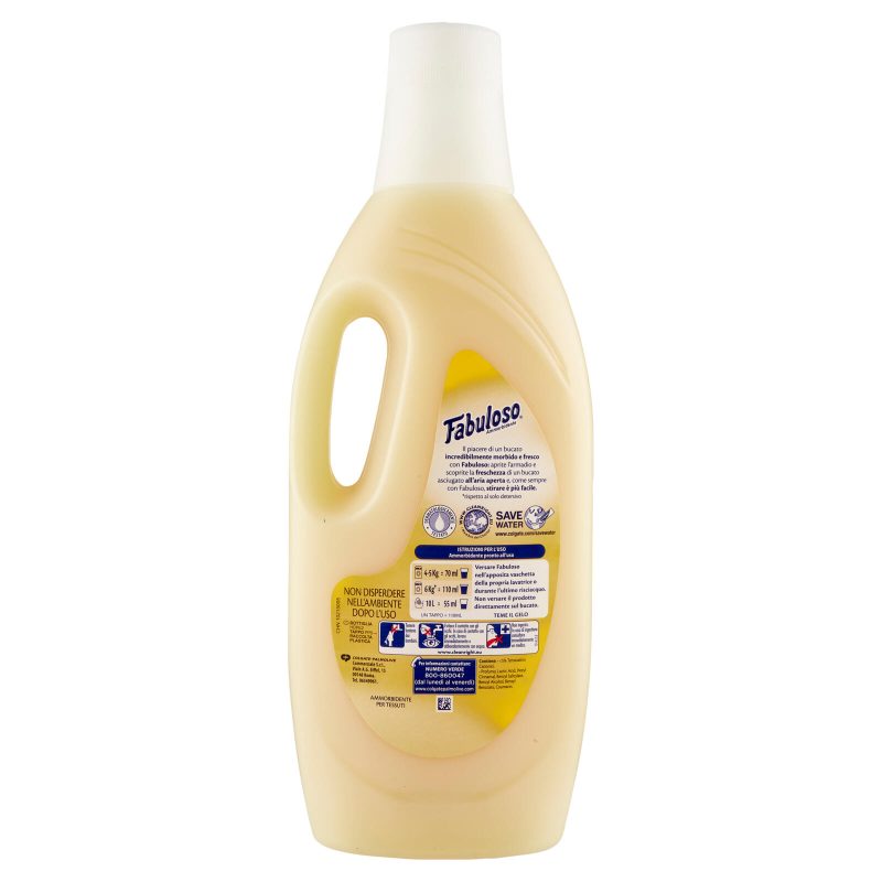 Fabuloso ammorbidente diluito Vaniglia e Orchidea 21 lavaggi 1,5L