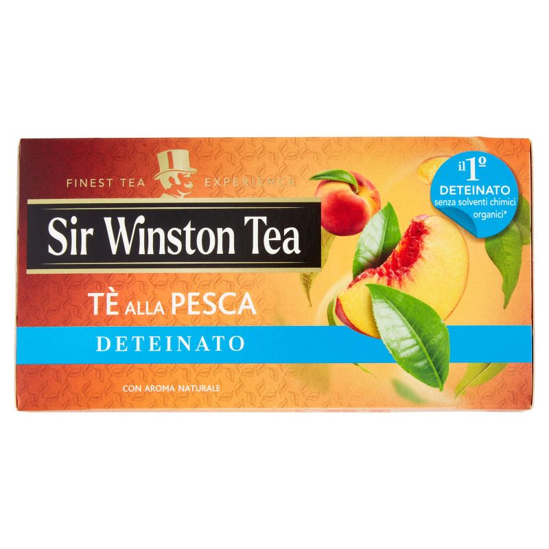 Sir Winston Tea Tè alla Pesca Deteinato 20 x 1,5 g