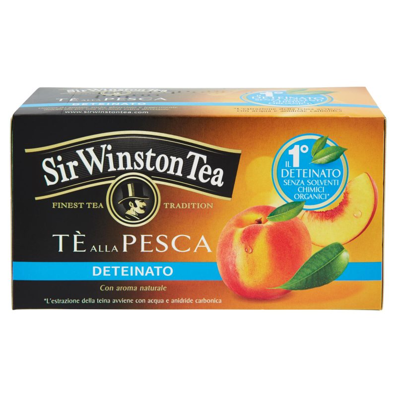 Sir Winston Tea Tè alla Pesca Deteinato 20 x 1,5 g