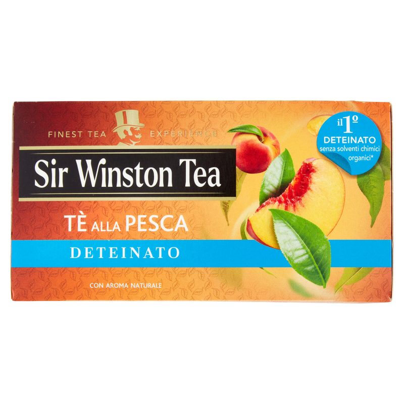 Sir Winston Tea Tè alla Pesca Deteinato 20 x 1,5 g