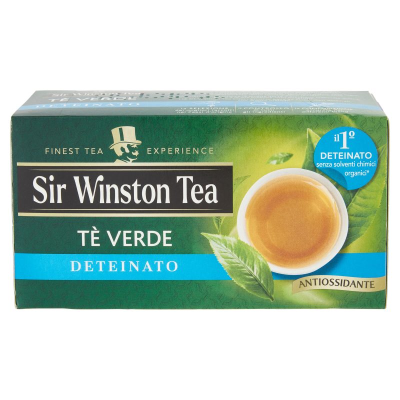 Sir Winston Tea Tè Verde Deteinato 20 x 1,75 g