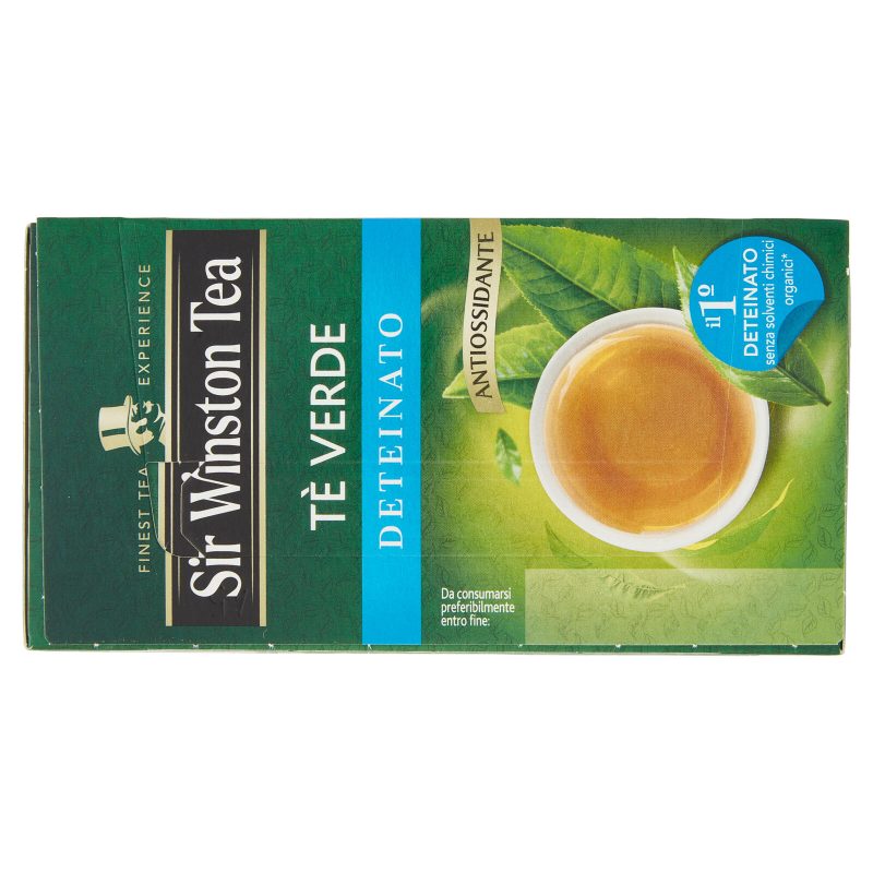 Sir Winston Tea Tè Verde Deteinato 20 x 1,75 g