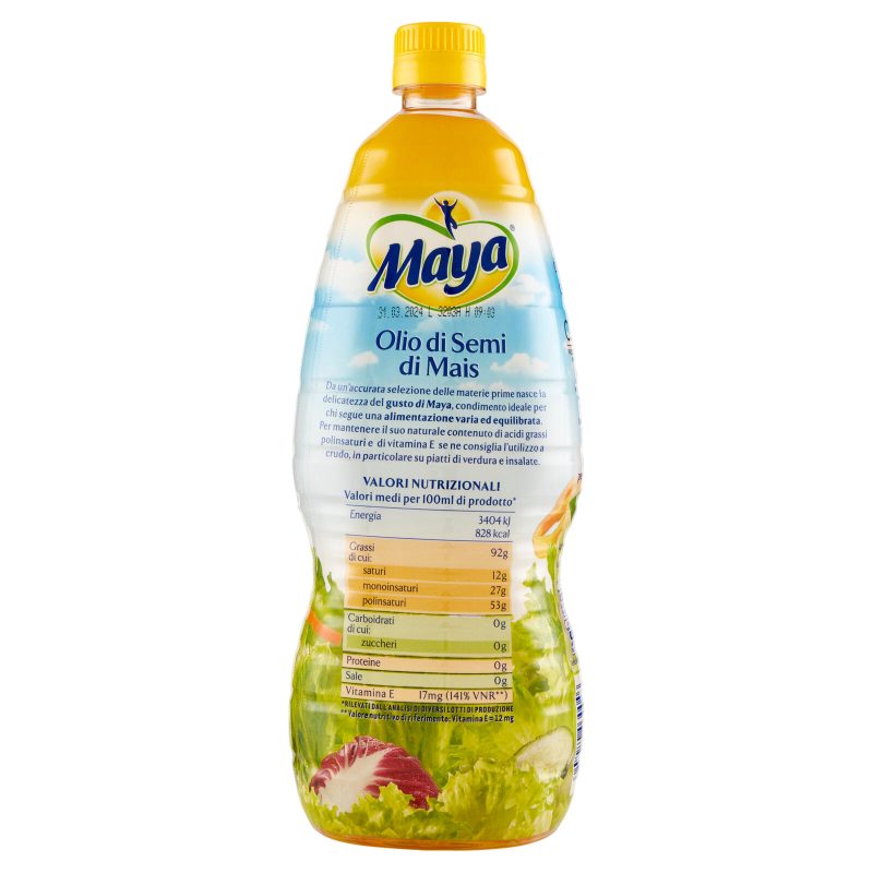 Maya Olio di Semi di Mais 1 l