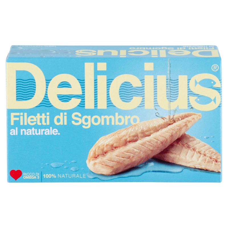 Delicius Filetti di Sgombro al naturale 125 g