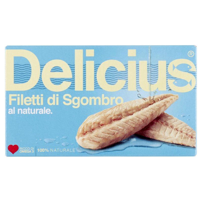 Delicius Filetti di Sgombro al naturale 125 g