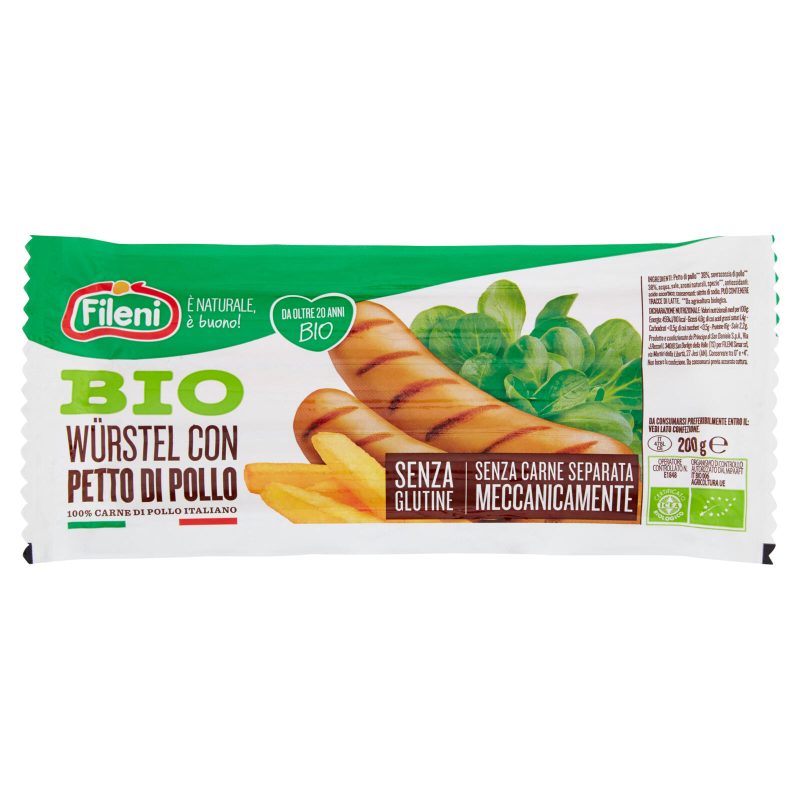 Fileni Bio Würstel con Petto di Pollo 200 g