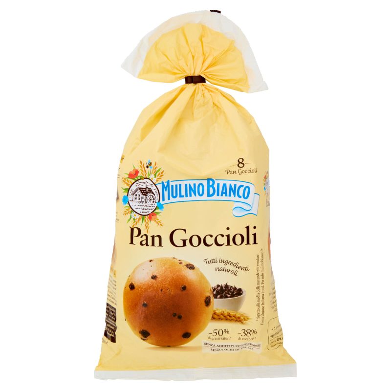 Mulino Bianco Pan Goccioli Merenda senza Additivi Conservanti 8 pezzi 336g