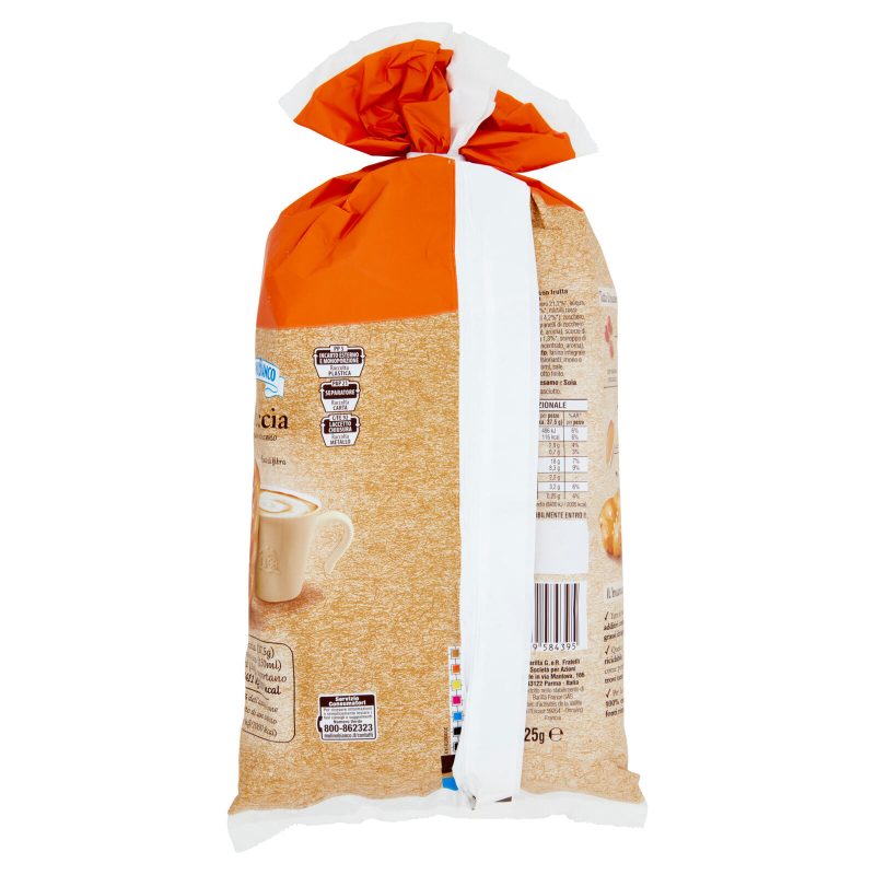 Mulino Bianco BonTreccia Merenda con Frutta e Grano Saraceno Fonte di Fibra 6 pezzi 225g