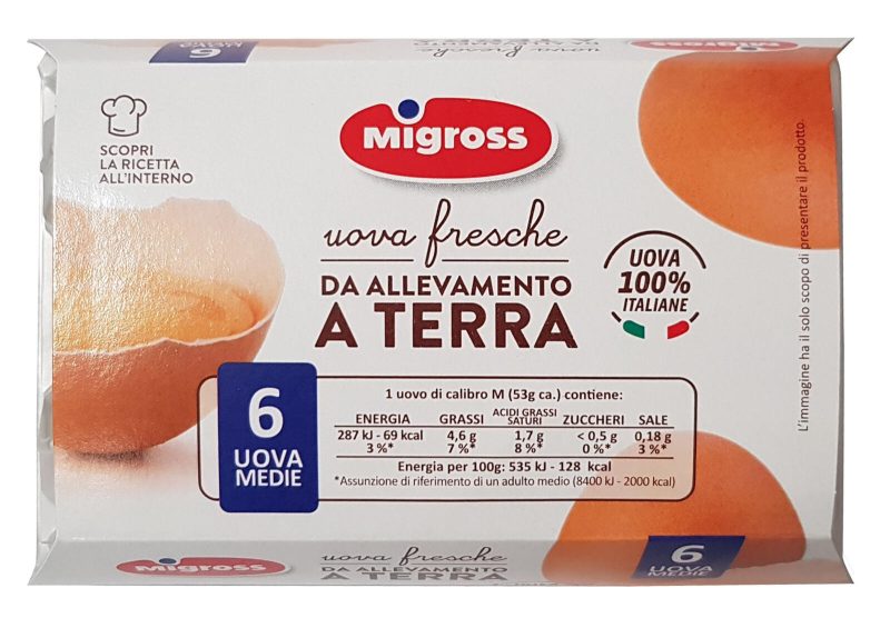 Migross Uova Medie da allevamento a terra x6